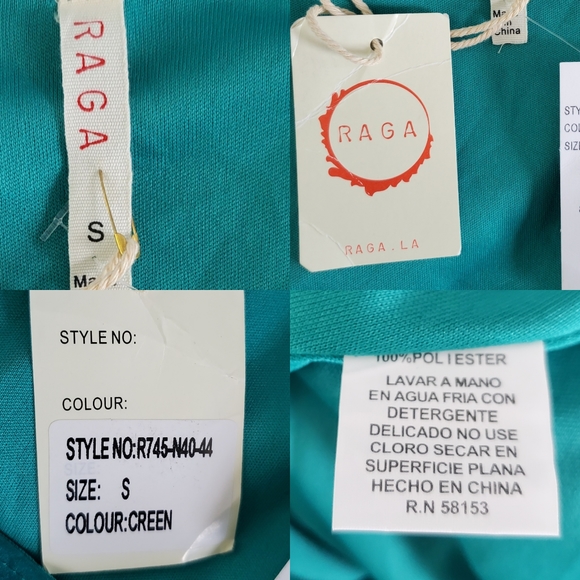 Anthropologie RAGA Emerald Open Long Sleeve Trapeze Tunic Mini Dress Small NWT - Picture 7 of 7